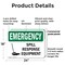 Signmission Spill Response Equipment, 24 in W x Rectangle, Plastic OS-2PACK-EM-P-1824-L-10358 - alternate 6